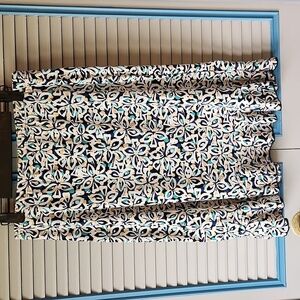 Dress Barn Blue and white floral skirt